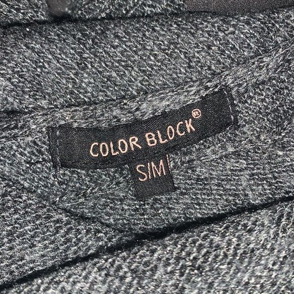 𝅺color Block Open Back Sweater Gray/Silver - Picture 11 of 13